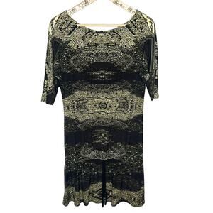 Eva Varro Artsy Traveler Dress Size Small EUC Drawstring